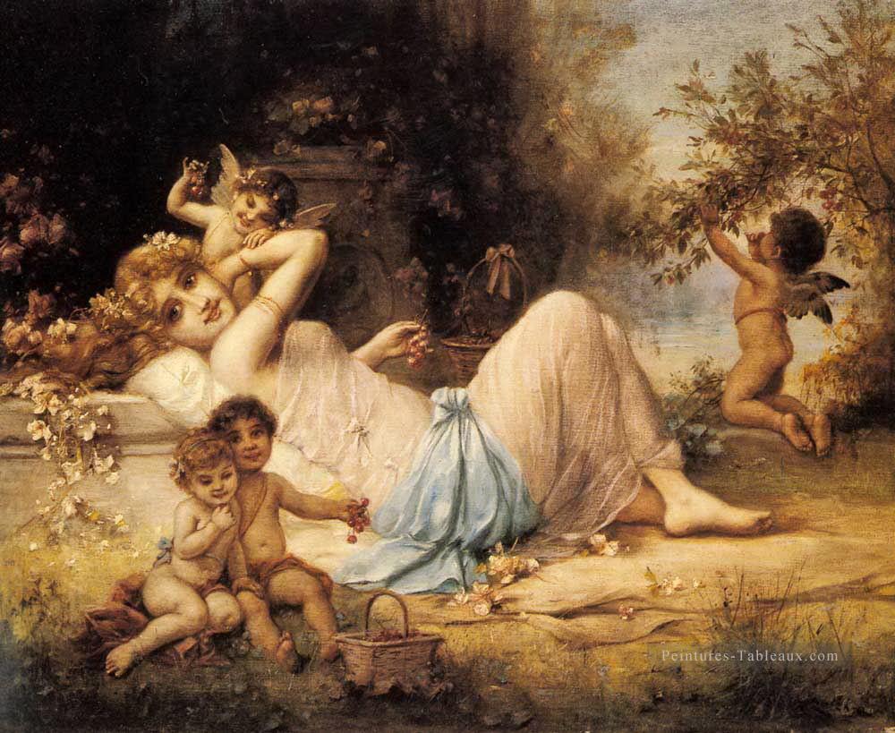 Vénus et ses assistants Hans Zatzka Peintures à l'huile